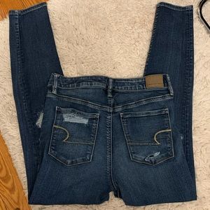 american eagle high rise jeans!